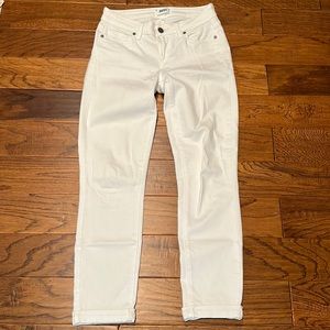 Paige white denim Kylie Crop jean pants